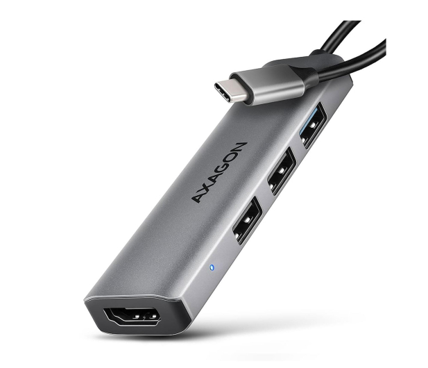 Axagon HMC-H3A USB-C 5Gbps STARTER 4in1 hub - 1485460 - zdjęcie
